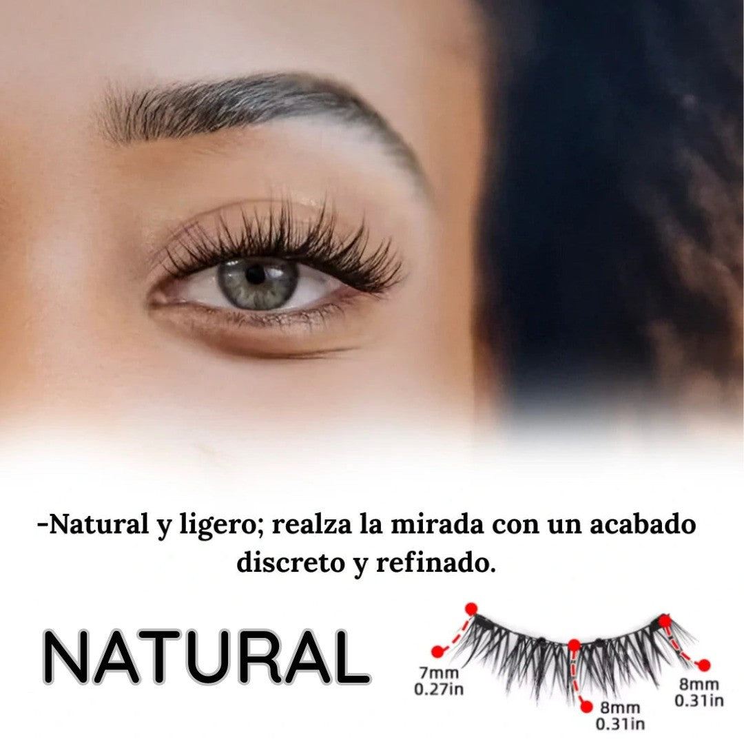 Pestañas Magnéticas Reutilizables Efecto 3D