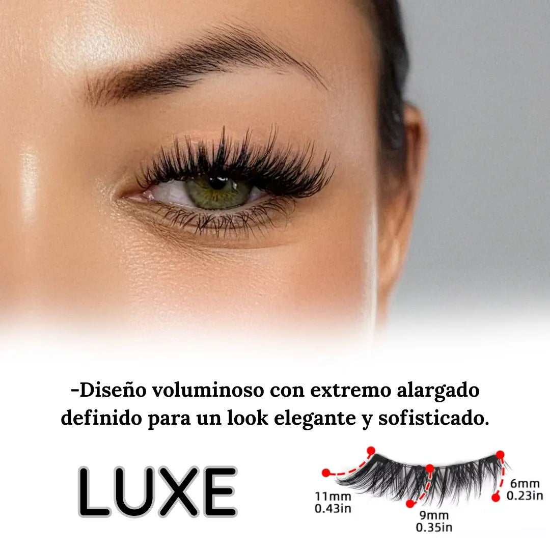 Pestañas Magnéticas Reutilizables Efecto 3D